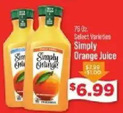 IGA Simply Orange Orange Juice offer
