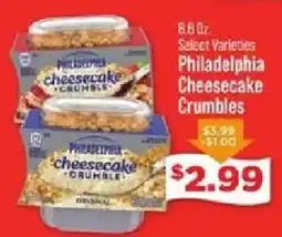 IGA Philadelphia cheesecake crumbles offer