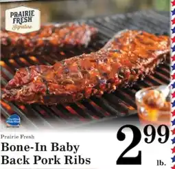 Harvest Foods Prairie Fresh Bone-In Baby Back Pork Ribs offer