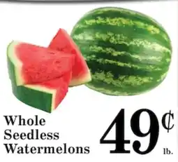 Harvest Foods Whole Seedless Watermelons offer