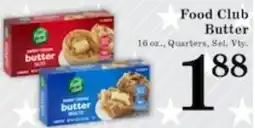 Harvest Foods Food Club Butter offer