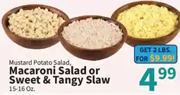 Food City Mustard Potato Salad, Macaroni Salad or Sweet & Tangy Slaw offer