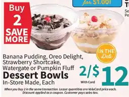 Food City Dessert Bowls offer