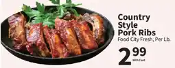 Food City Food City Fresh Country Style Pork Ribs offer