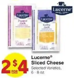 United Supermarkets Lucerne Sliced Cheese offer