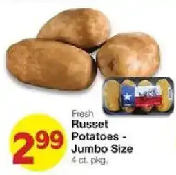 United Supermarkets Fresh Russet Potatoes offer