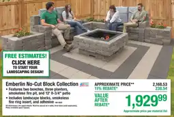 Menards Emberlin No-Cut Block Collection offer