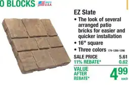 Menards EZ Slate offer