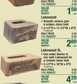Menards Lakewood offer