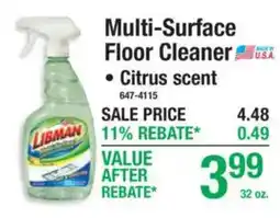 Menards Libman multi-surface floor cleaner offer