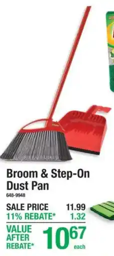 Menards Broom & Step-On Dust Pan offer