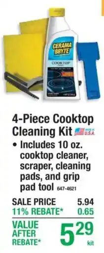 Menards Cerama Bryte 4-Piece Cooktop Cleaning Kit offer