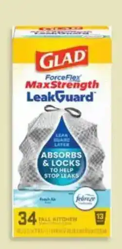 Menards Glad forceflex maxstrength leakguard offer