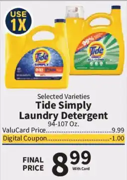 Food City Tide Simply Laundry Detergent offer