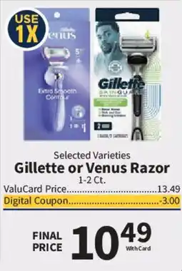Food City Gillette or Venus Razor offer
