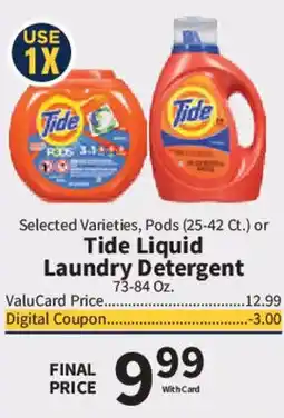 Food City Tide laundry detergent offer