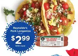 Ralphs Reynaldo's Pork Longaniza offer