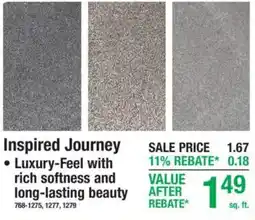 Menards Inspired Journey offer