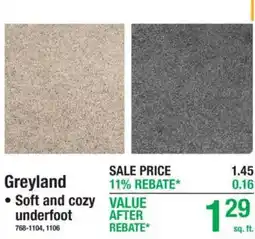 Menards Greyland offer