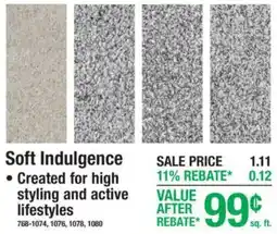 Menards Soft Indulgence offer
