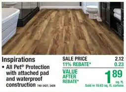 Menards Inspirations All Pet Protection offer