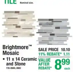 Menards Brightmore Mosaic offer