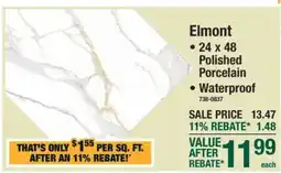 Menards Elmont Polished Porcelain offer
