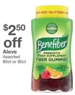 Kinney Drugs Benefiber prebiotic fiber supplement fiber gummies offer