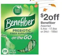 Kinney Drugs Benefiber prebiotic fiber supplement offer