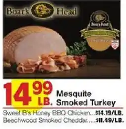 United Supermarkets Boar's Head Mesquite Smoked Turkey offer