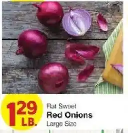 United Supermarkets Flat Sweet Red Onions offer