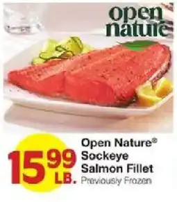 United Supermarkets Open Nature Sockeye Salmon Fillet offer