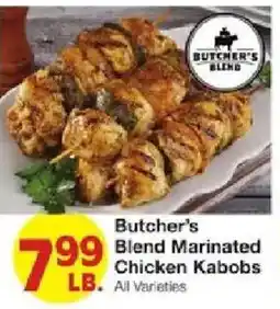 United Supermarkets Butcher's Blend Marinated Chicken Kabobs offer