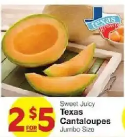 United Supermarkets Sweet Juicy Texas Cantaloupes offer