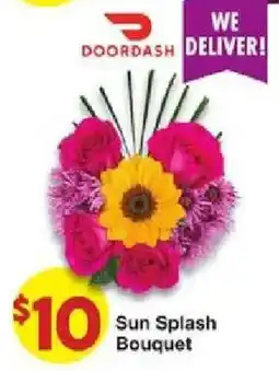 United Supermarkets Doordash Sun Splash Bouquet offer