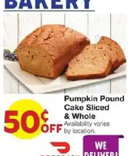 United Supermarkets Pumpkin Pound Cake offer