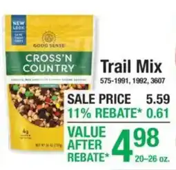 Menards Good Sense Cross'n Country Trail Mix offer