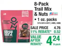 Menards Orchard Valley Harvest cran nut mix offer