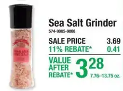 Menards Himalayan Pink Salt Grinder offer