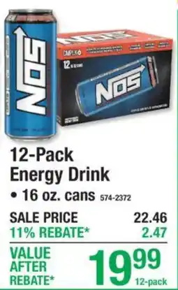Menards Nos energy drink offer