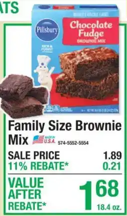 Menards Pillsbury chocolate fudge brownie mix offer