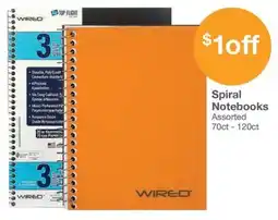 Kinney Drugs Wired spiral notebooks offer