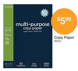 Kinney Drugs Topfluent multi-purpose copy paper offer