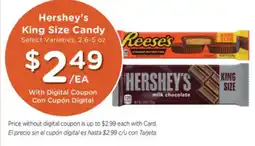 Ralphs Hershey's King Size Candy offer