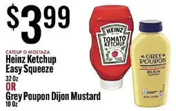 Jons International Heinz Ketchup or Grey Poupon Dijon Mustard offer