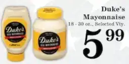 Harvest Foods Duke's Mayonnaise offer
