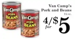 Harvest Foods Van Camp's pork beans offer