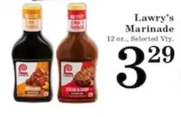 Harvest Foods Lawry's Marinade offer