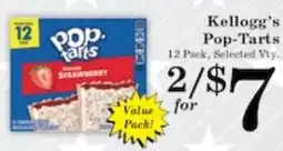 Harvest Foods Kellogg's Pop-Tarts offer