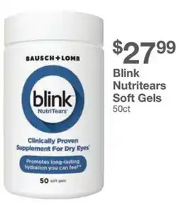 Kinney Drugs Bausch + Lomb Blink Nutritears Soft Gels offer